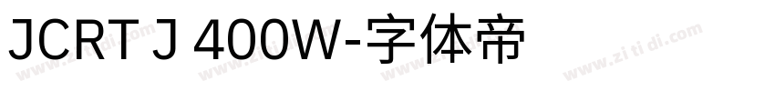 JCRT J 400W字体转换